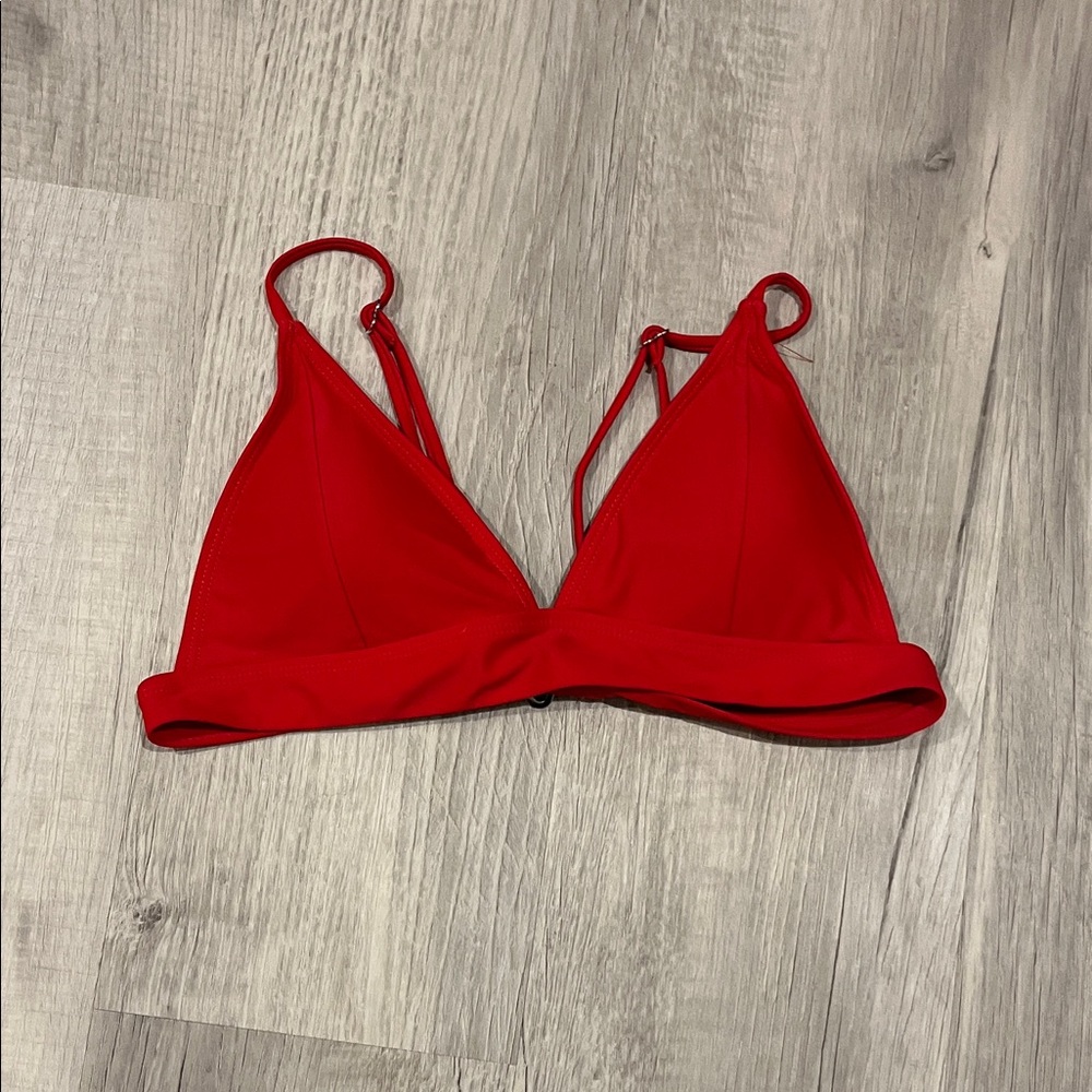 Zaful Vibrant Red Bikini Top